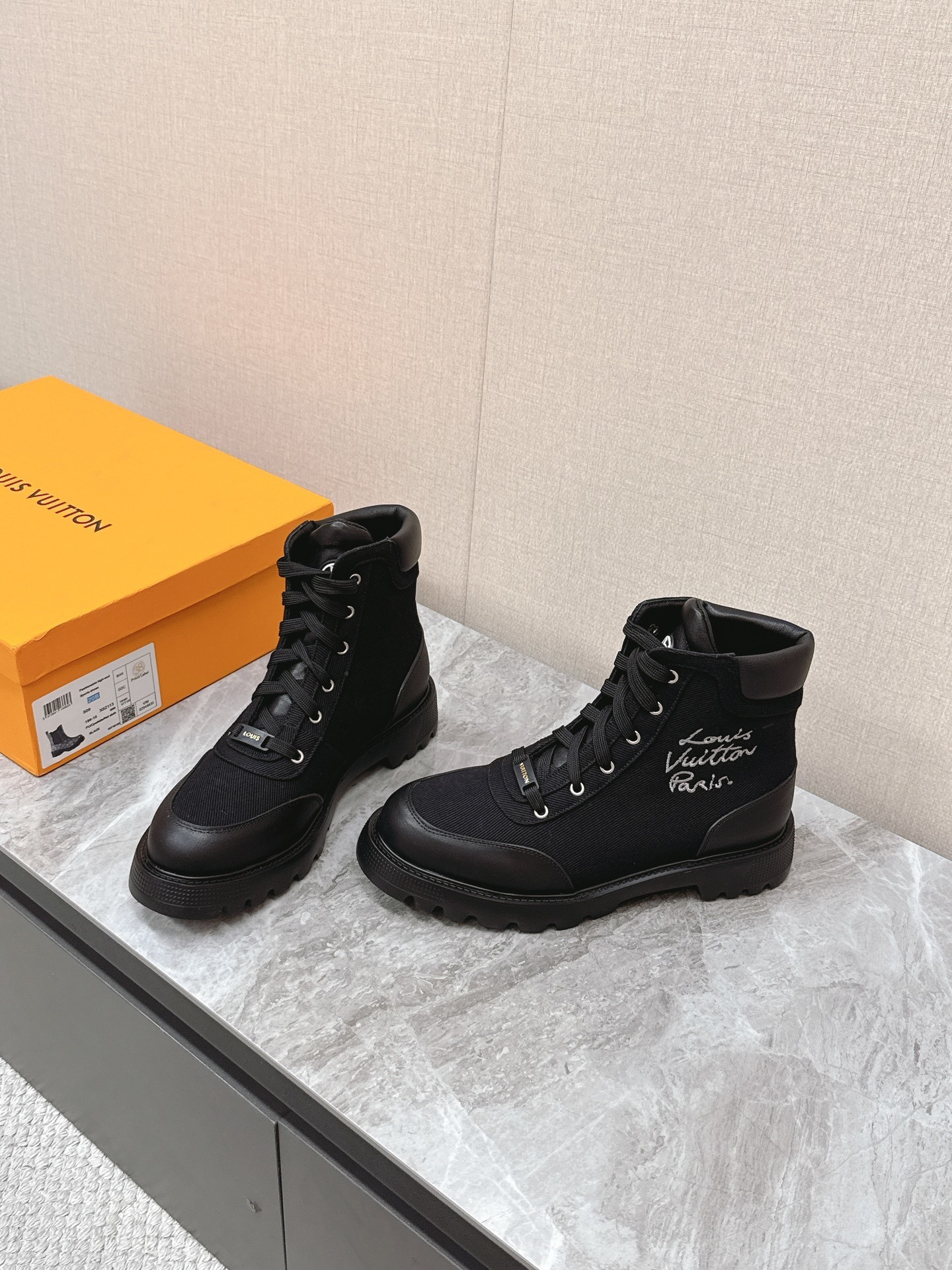 Louis Vuitton Black Territory Flat Ranger Boots - Luxury Combat Style