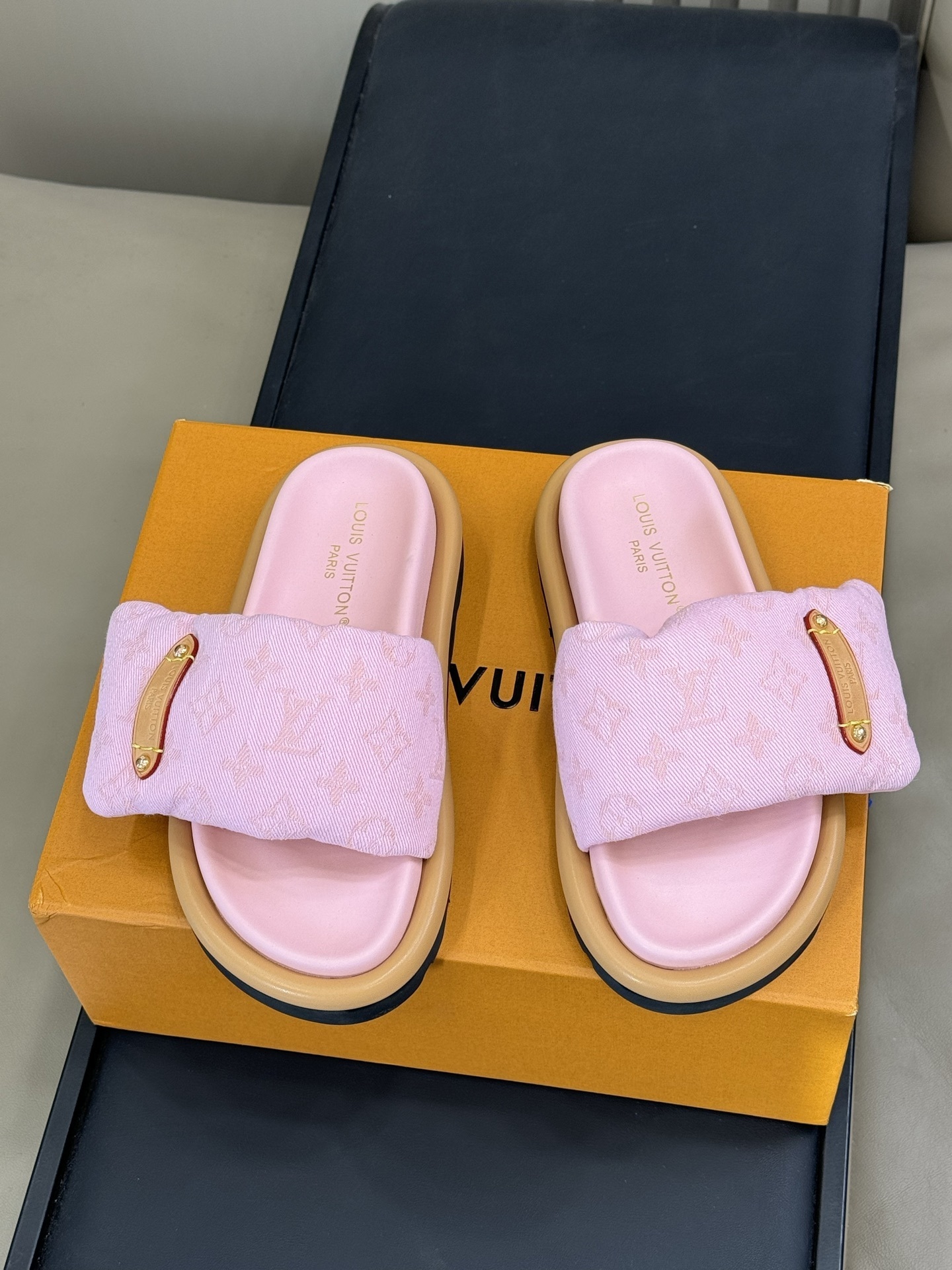 Louis Vuitton Pink Pool Pillow Comfort Mules - Monogram Slides