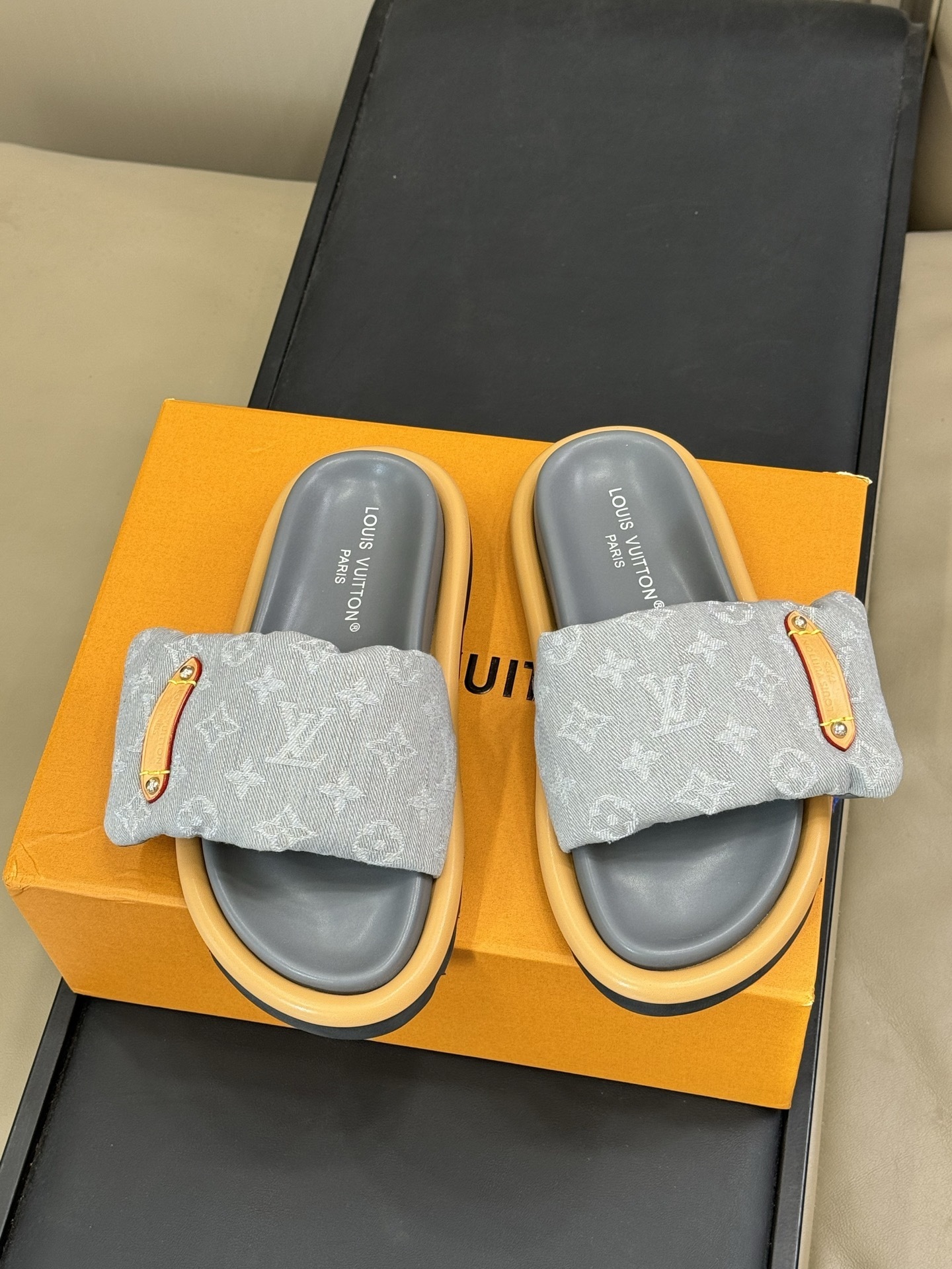 Louis Vuitton Pool Pillow Comfort Mules in Monogram Denim