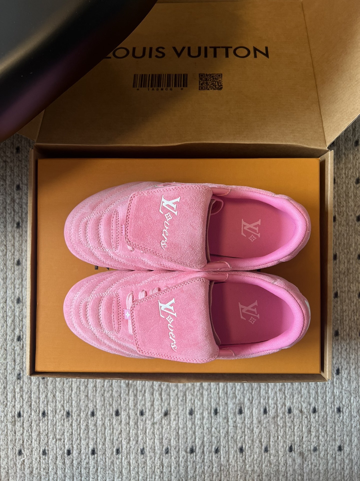 Louis Vuitton Pink Suede LV Footy Sneakers - LVERS Edition