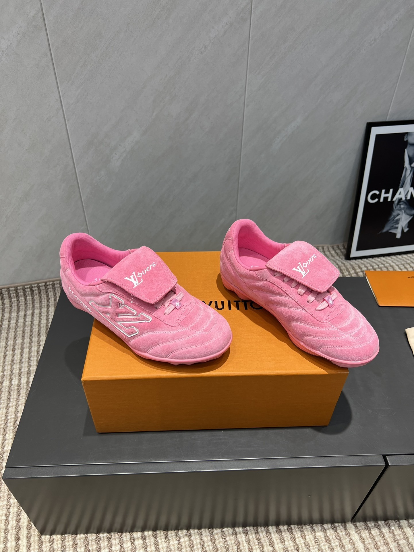 Louis Vuitton LV Lovers Pink Suede Sneakers - Luxury Designer Shoes