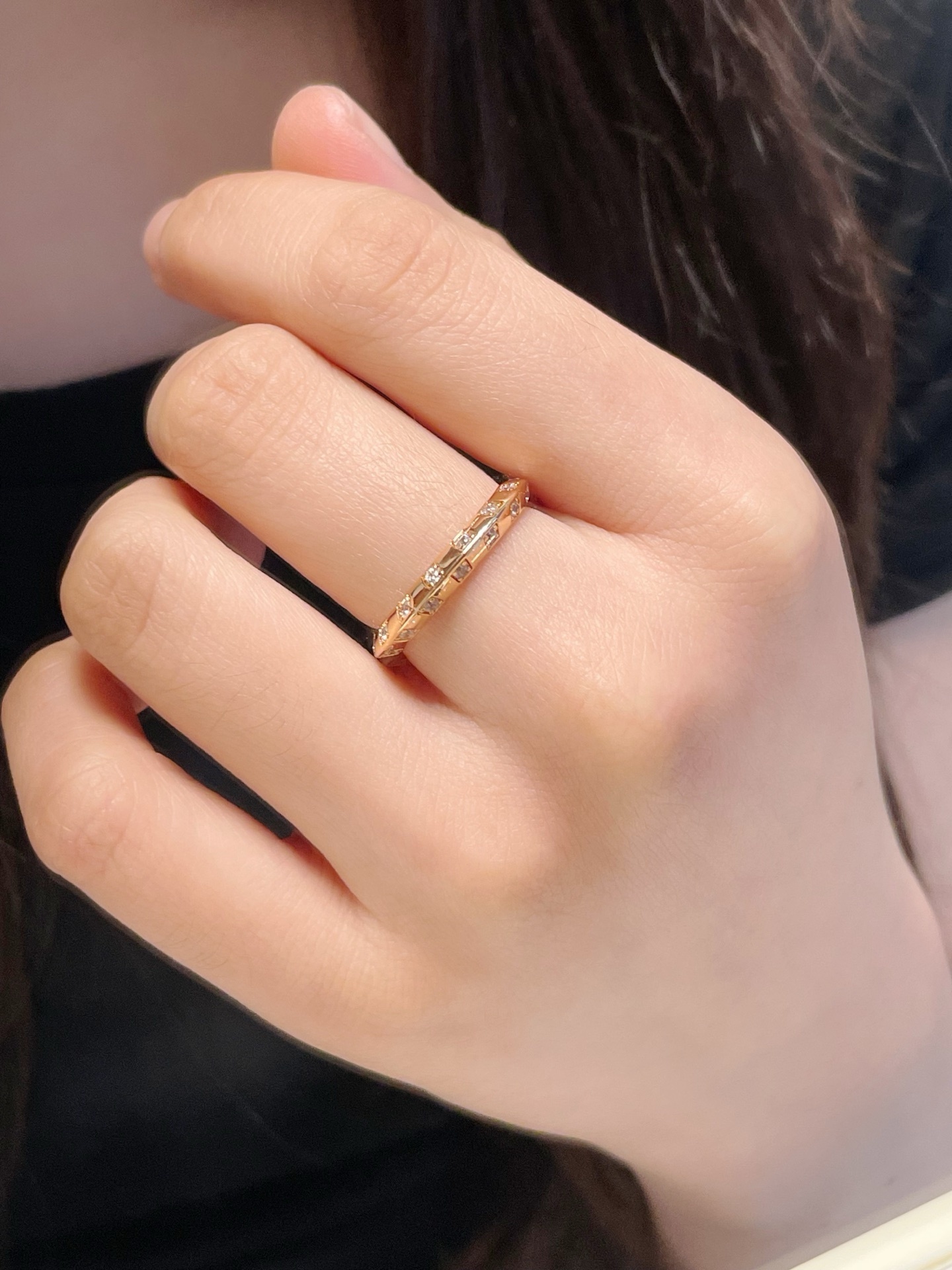 Louis Vuitton Diamond Empreinte Ring Gold – LV Empreinte Ring