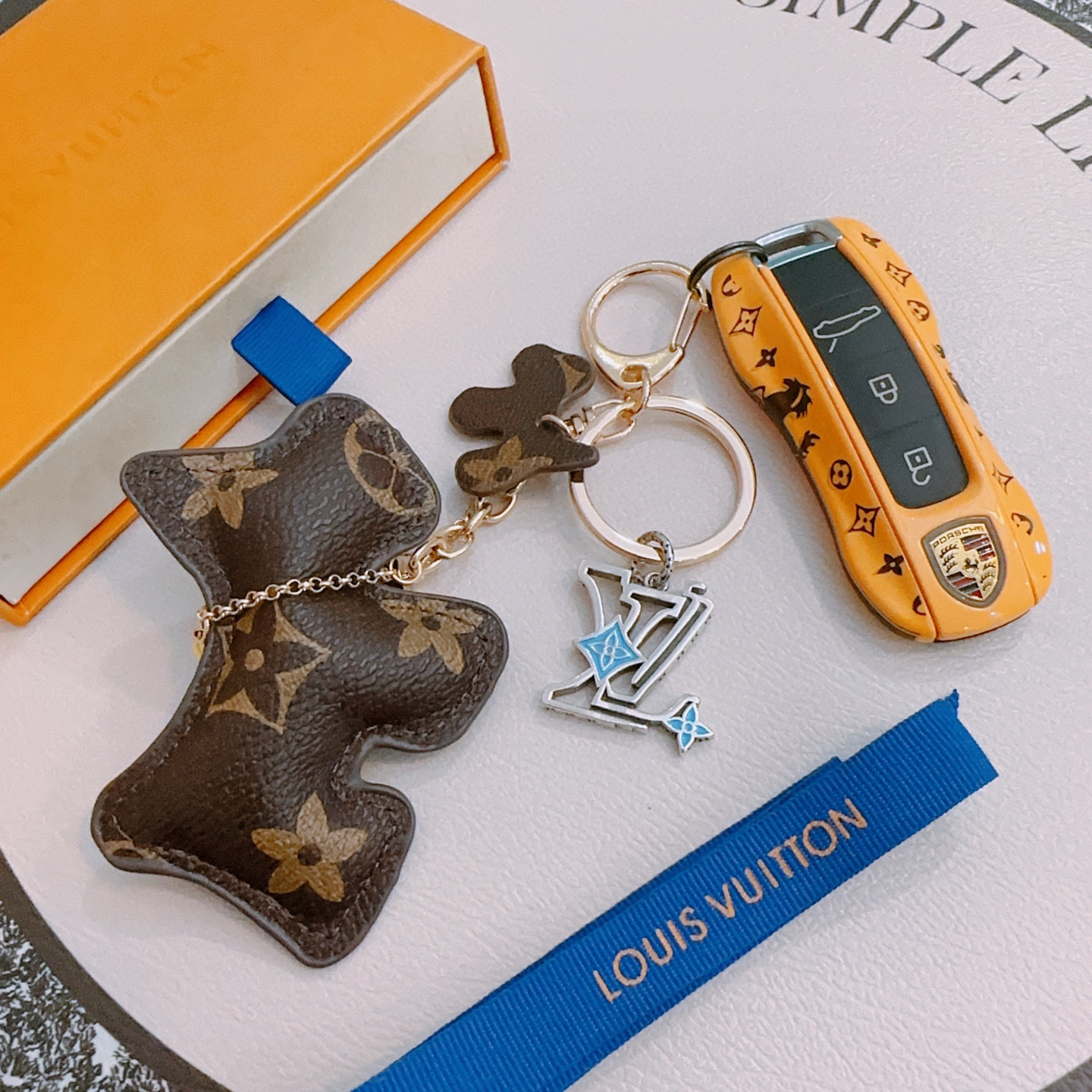 LV Monogram Dog Charm Keychain – Louis Vuitton Leather