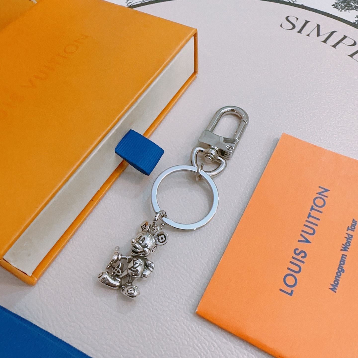 LV Silver Bear Keychain – Louis Vuitton Bag Charm