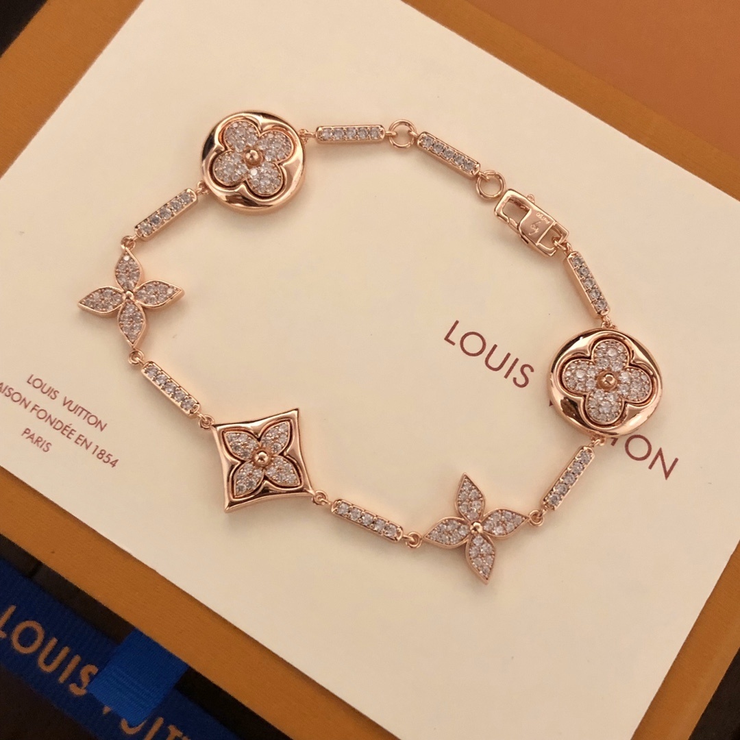 Premium Floral Rose Gold Bracelet