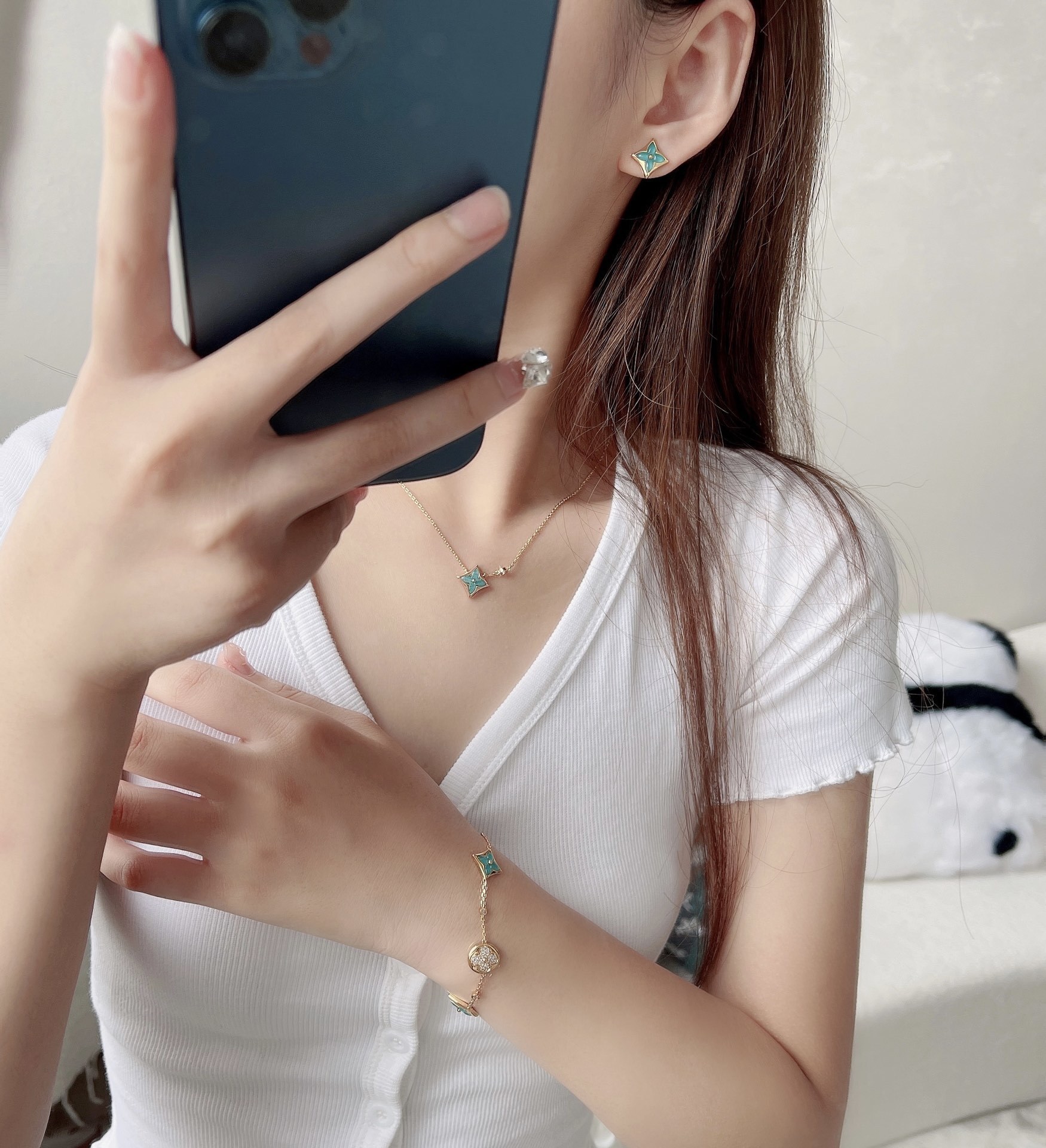 Louis Vuitton Turquoise Star Set – Louis Vuitton Gold Turquoise Star