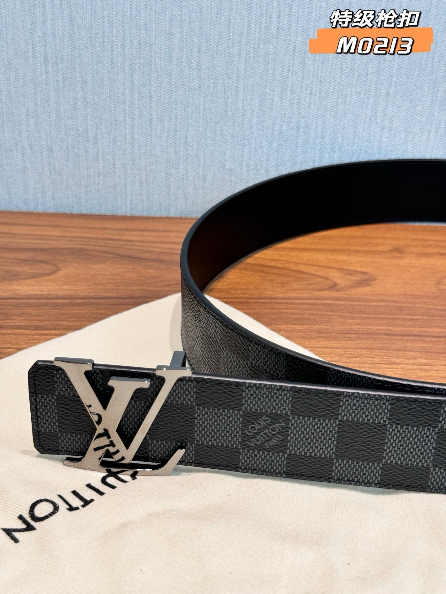 Louis Vuitton LV Initials 40mm Damier Graphite Belt M0213