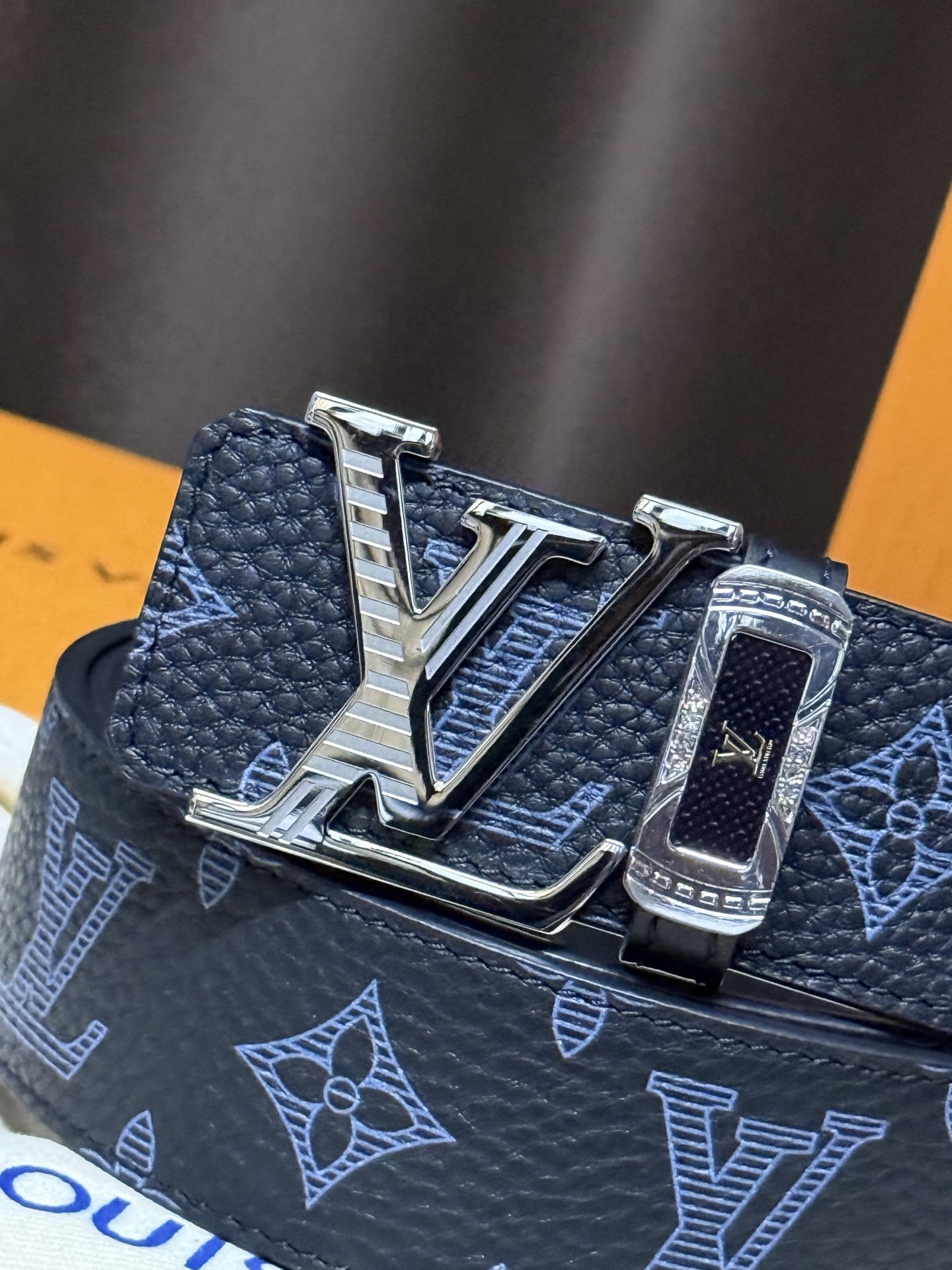 Louis Vuitton LV Initiales Monogram Leather Belt for Men