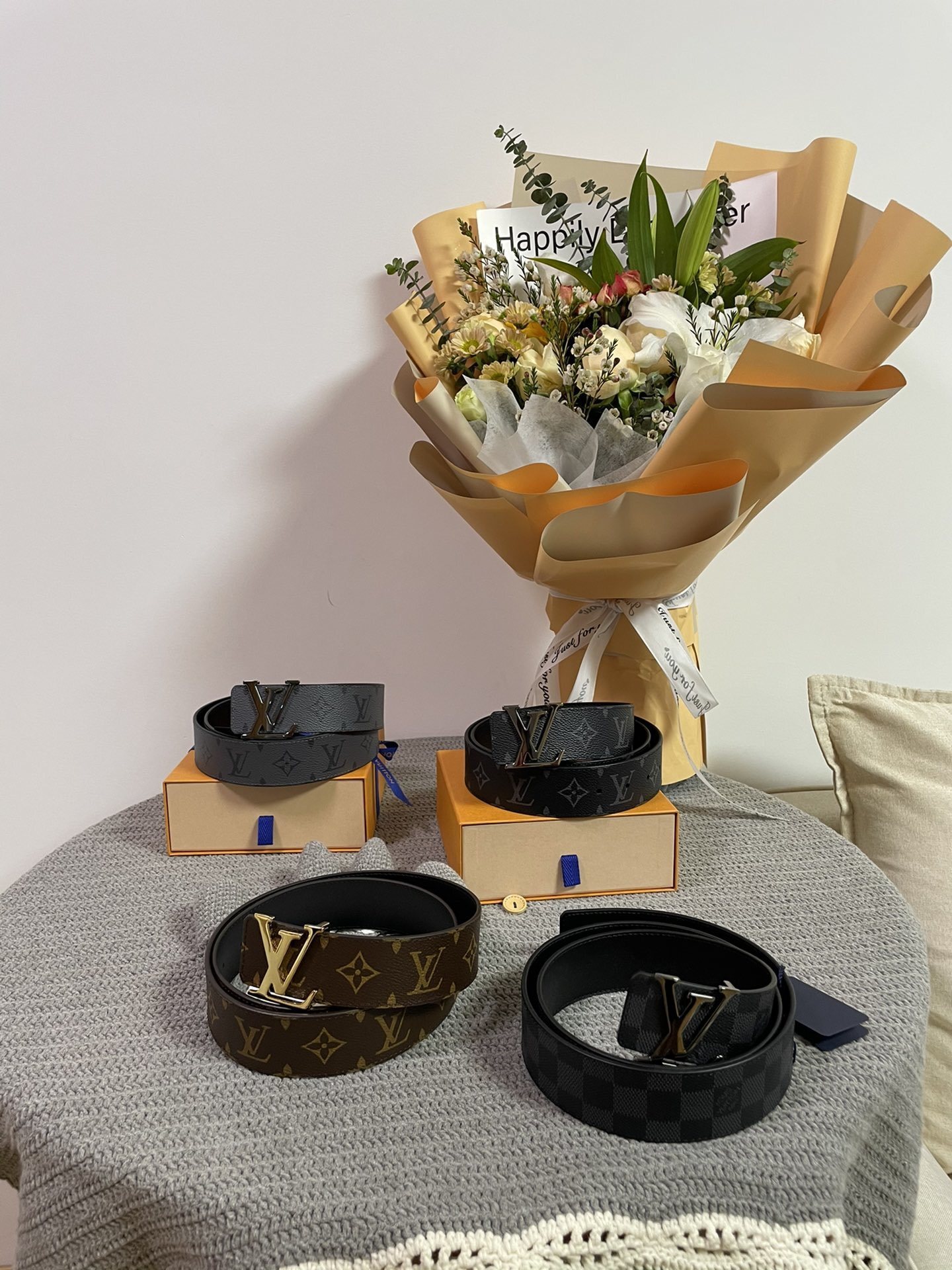 Premium LV Initiales Belt Collection - Monogram & Damier Patterns