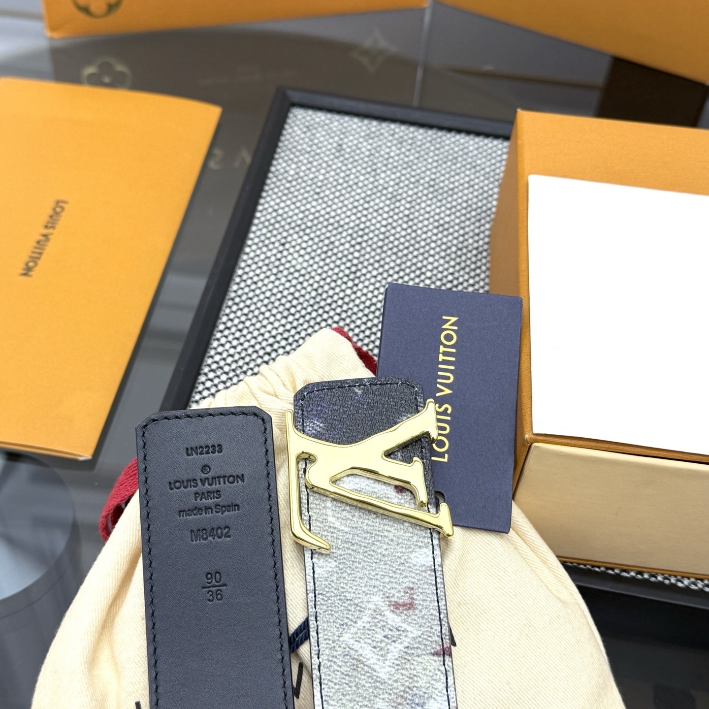 Louis Vuitton LV Initial Belt Monogram Floral Tapestry Luxury Accessory