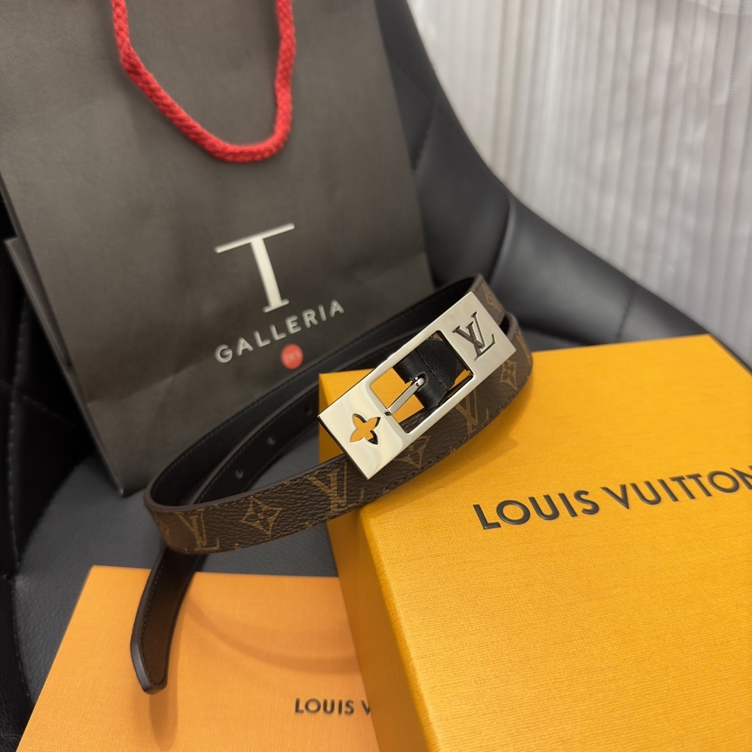 Louis Vuitton LV Duo 18mm Reversible Belt Monogram Black