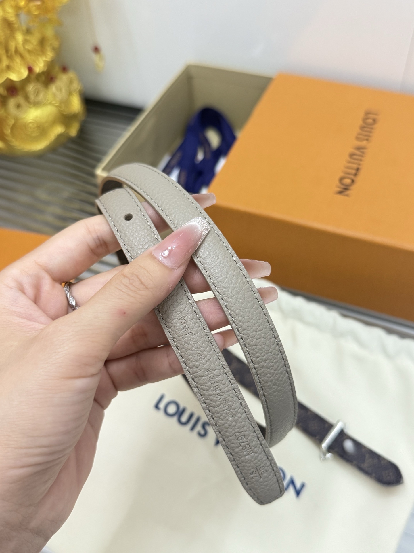 Louis Vuitton Mini Flowergram 15mm Reversible Belt M8797W