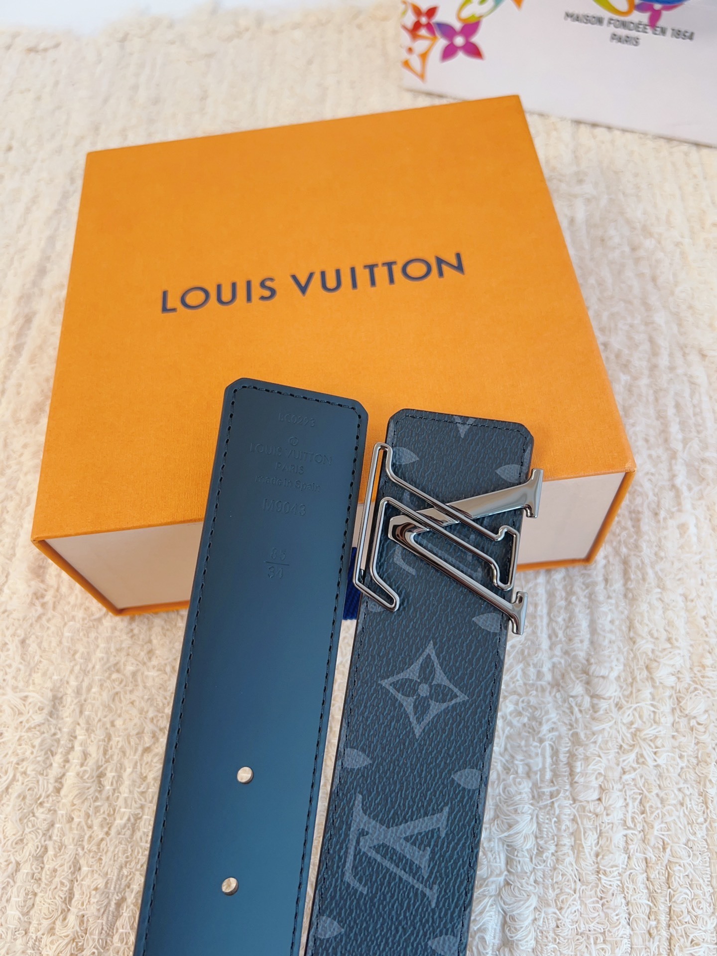 LV Initiales 40mm Belt Monogram Eclipse Canvas for Men