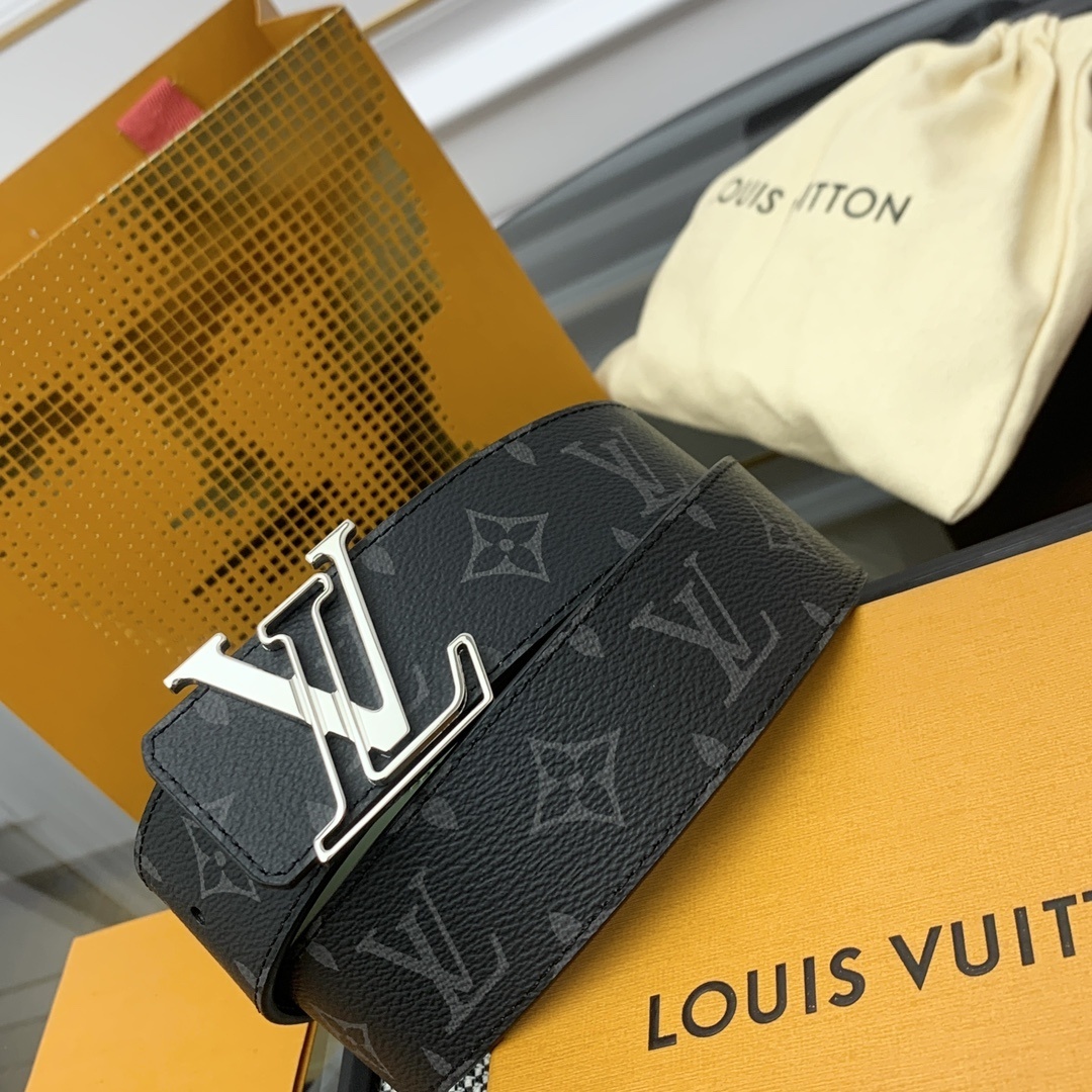 Louis Vuitton LV Initiales Monogram Eclipse 40mm Men's Belt