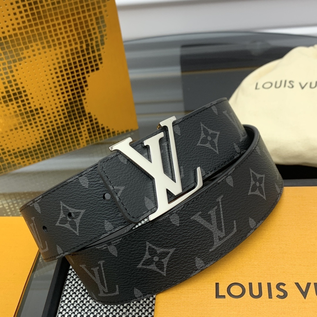 Louis Vuitton LV Initials 40mm Belt Monogram Eclipse Black