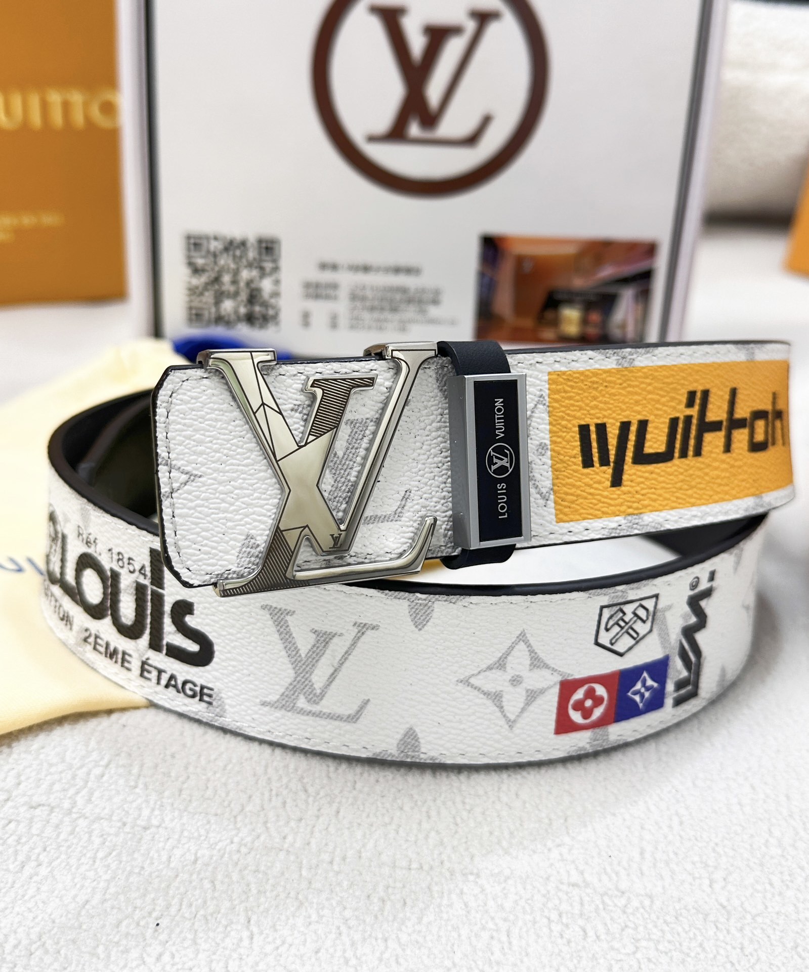 Louis Vuitton LV Initial Monogram Graphic Belt - Luxury Designer