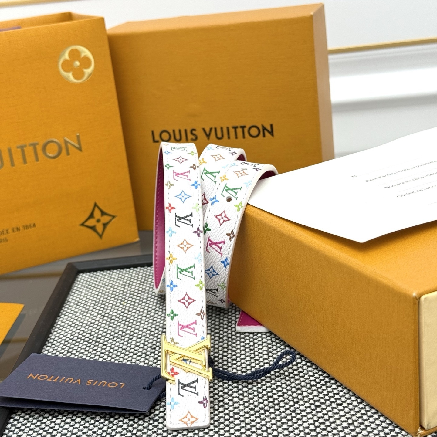 Louis Vuitton Multicolor Monogram White Double Wrap Bracelet