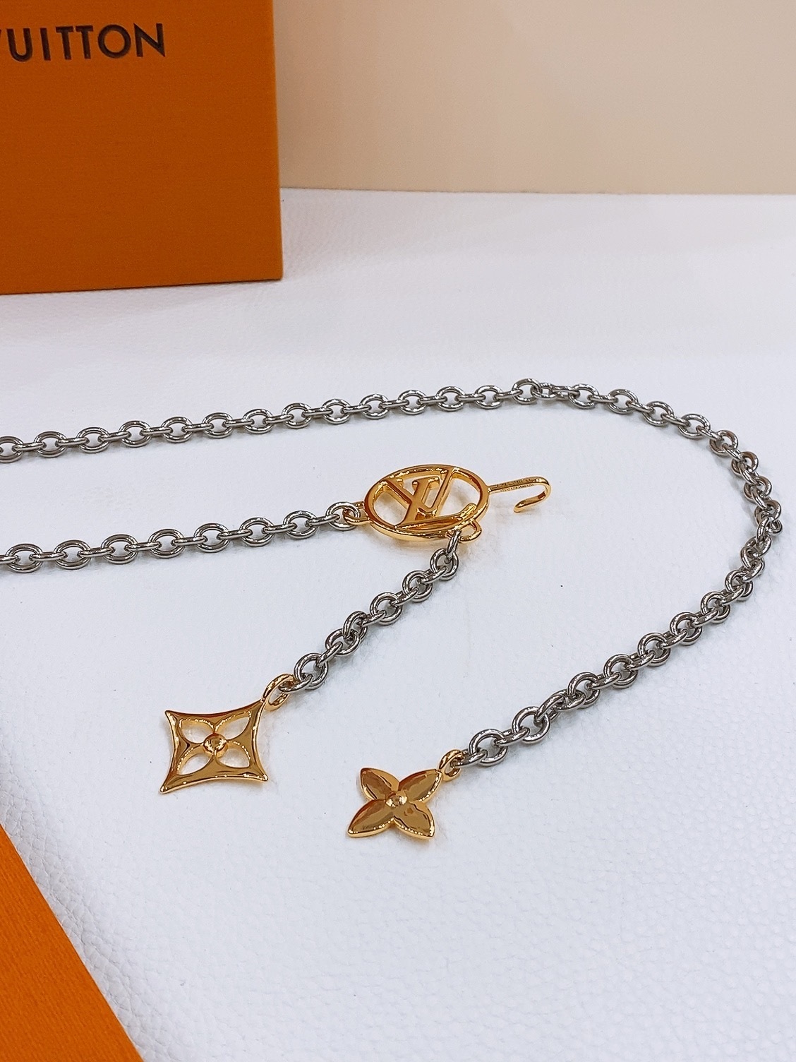 Louis Vuitton LV Circle Charm Chain Belt - Gold & Silver Tone