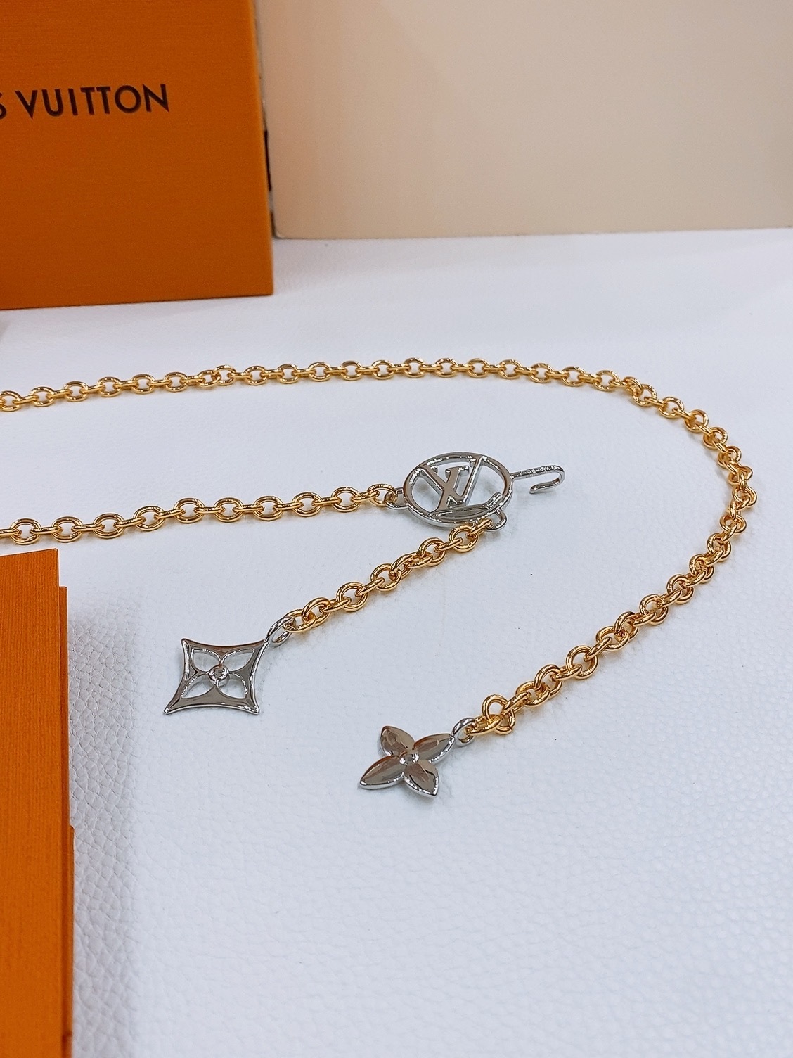 Luxury LV Circle Gold Chain Belt for Women | Designer Waist Accessory