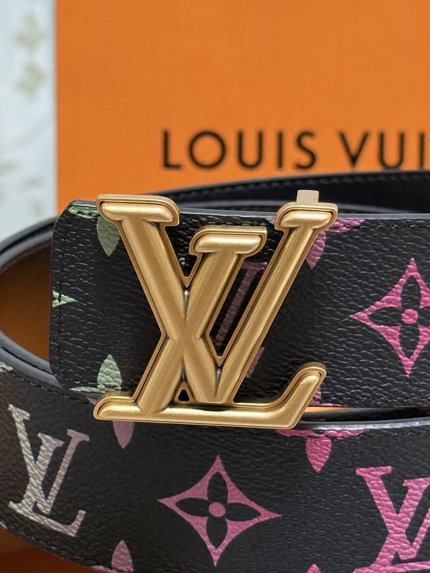 Louis Vuitton LV Initiales Monogram Multicolor Canvas Belt