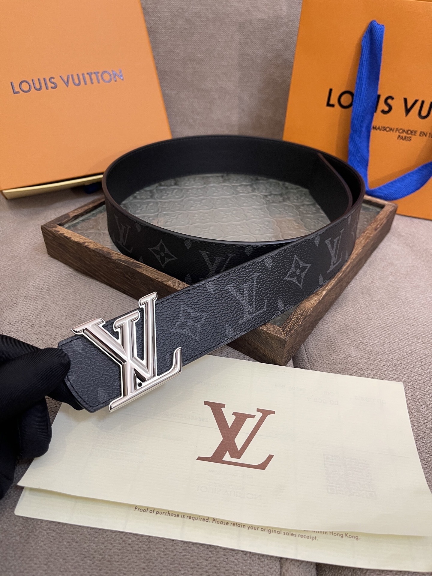Louis Vuitton LV Initiales 40mm Monogram Eclipse Belt