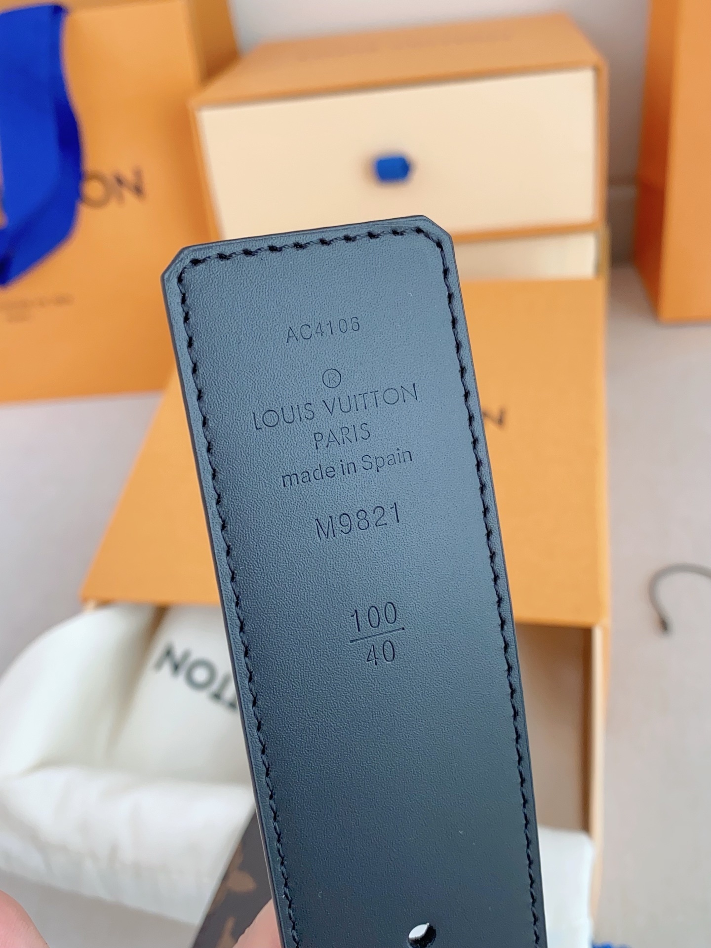 Louis Vuitton LV Initiales 40mm Monogram Canvas Belt - M9821