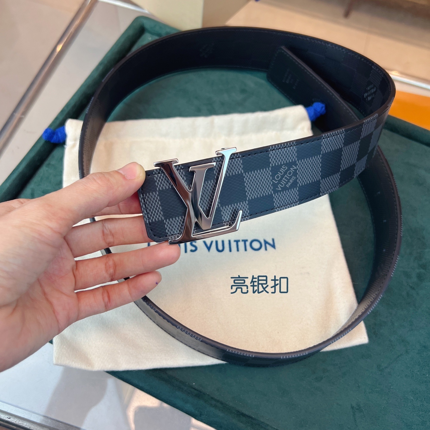 Louis Vuitton LV Initiales 40mm Belt Damier Graphite Canvas