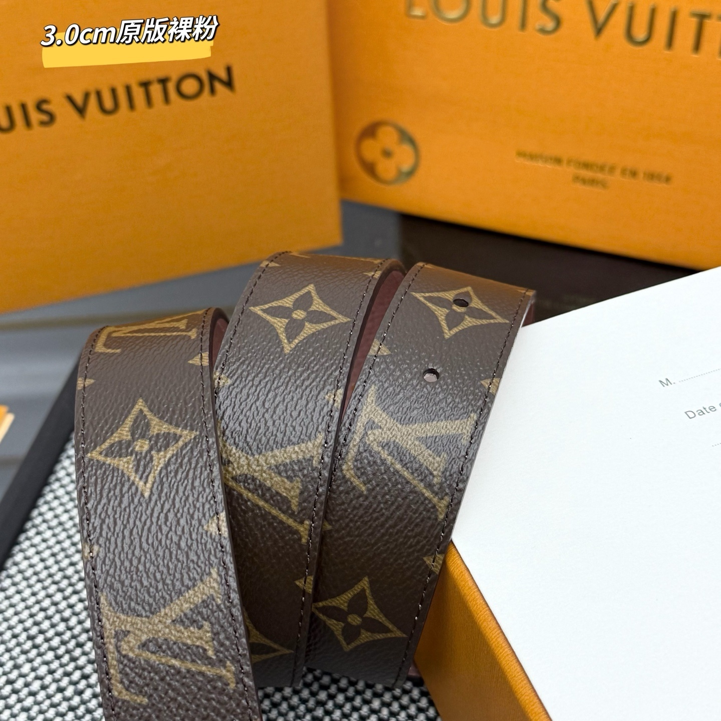 Louis Vuitton LV Iconic 30mm Monogram Canvas Belt - Gold Buckle
