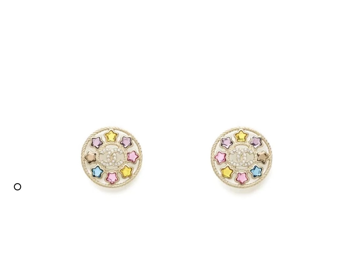Chanel Multicolor Starburst Earrings – Designer Studs