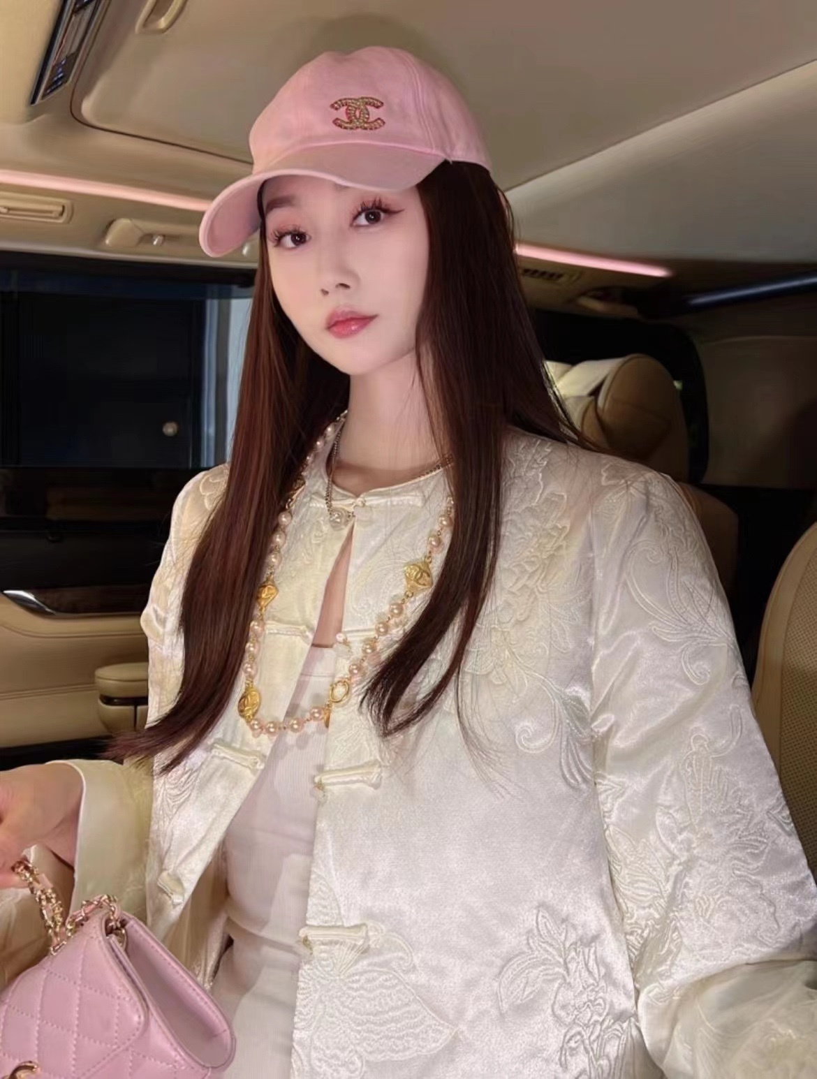 Chanel Gold Pearl CC Medallion Necklace – Long Strand