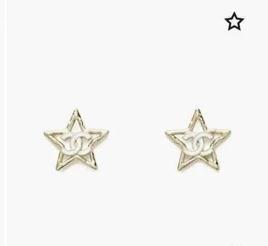 cc Chanel Silver Star Earrings – Chanel Silver Star CC Logo Stud