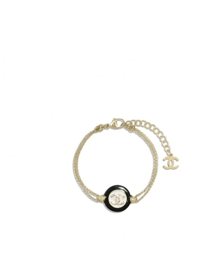 Premium Circle Logo Bracelet – Gold Finish