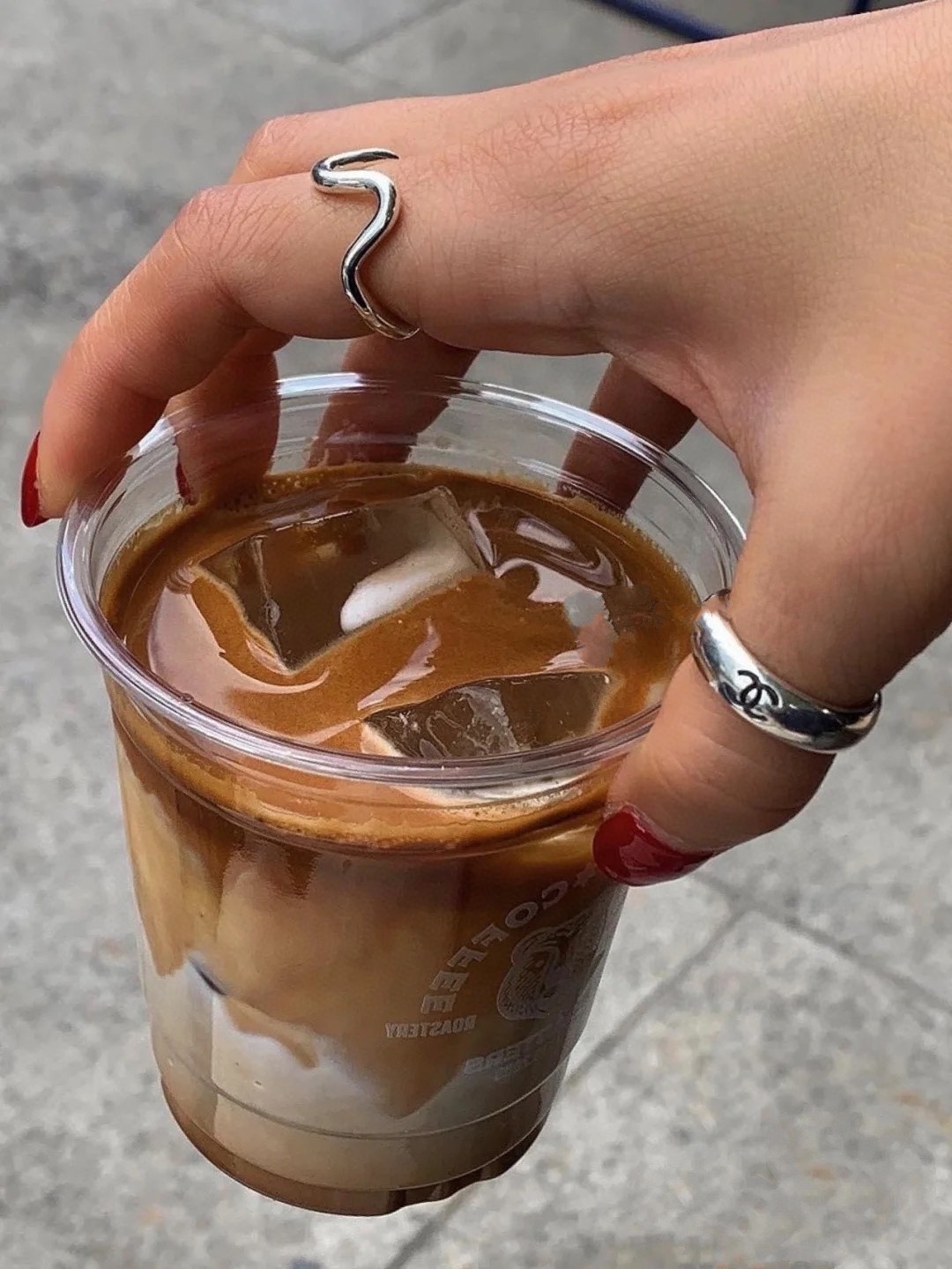 Chanel Silver Band Ring – Iconic CC Logo