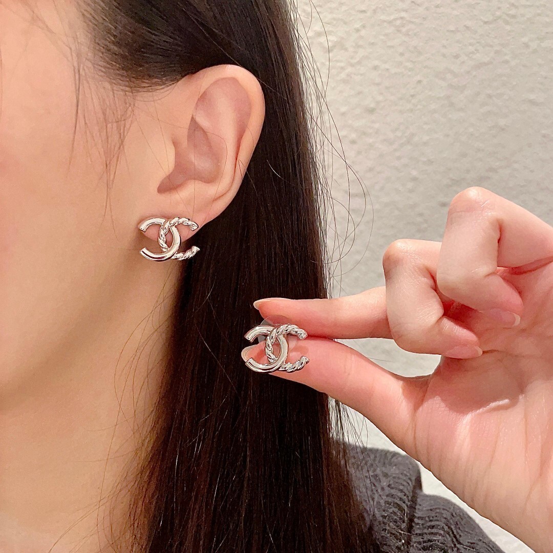 Chanel Silver CC Logo Earrings – Iconic Designer Jewelry