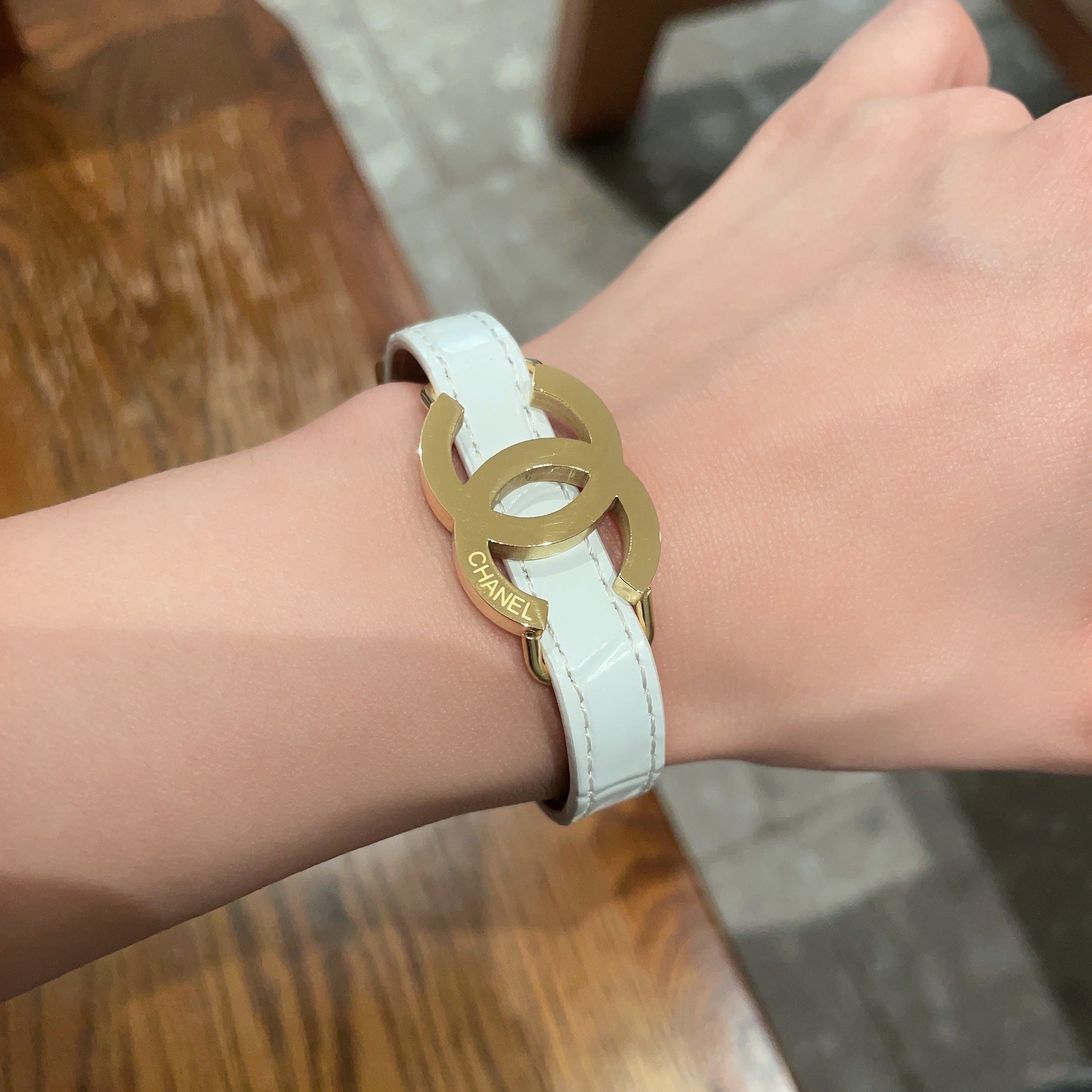 Chanel Inspired Premium Leather Bracelet