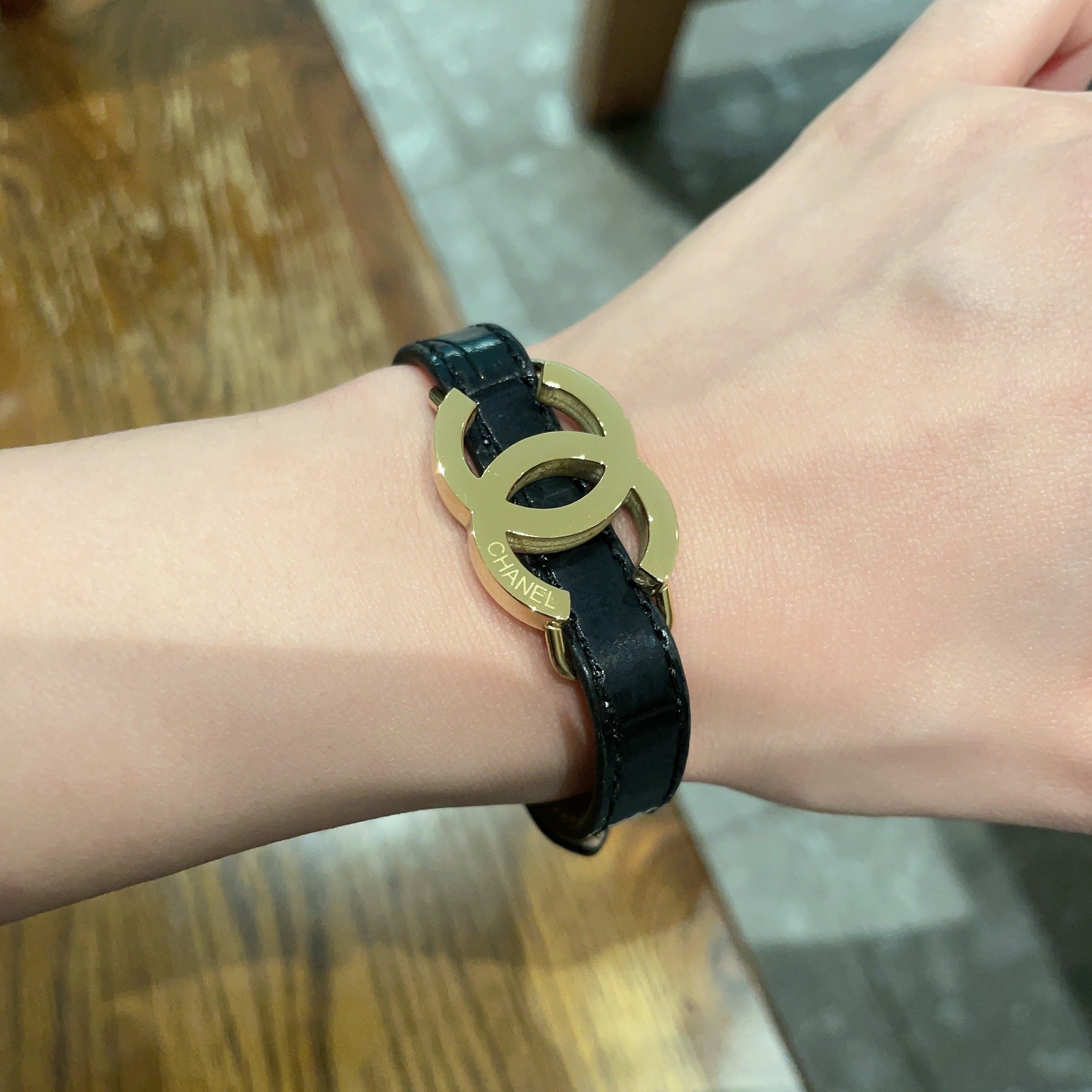 Chanel Inspired Premium Leather Bracelet – Timeless Elegance