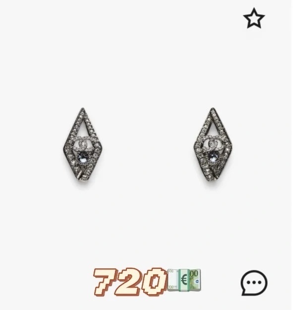 Chanel Silver Diamond CC Earrings – Designer Dangle Earrings