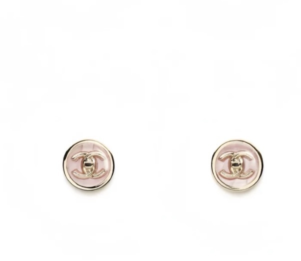 Chanel Pink Round CC Earrings – Designer Chic