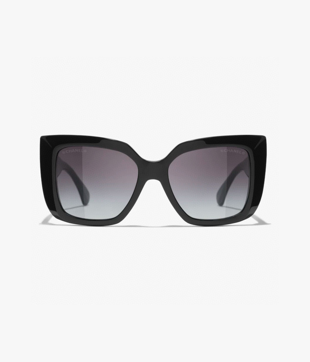 Chanel Black Oversized Square Sunglasses gradient – Chanel Black