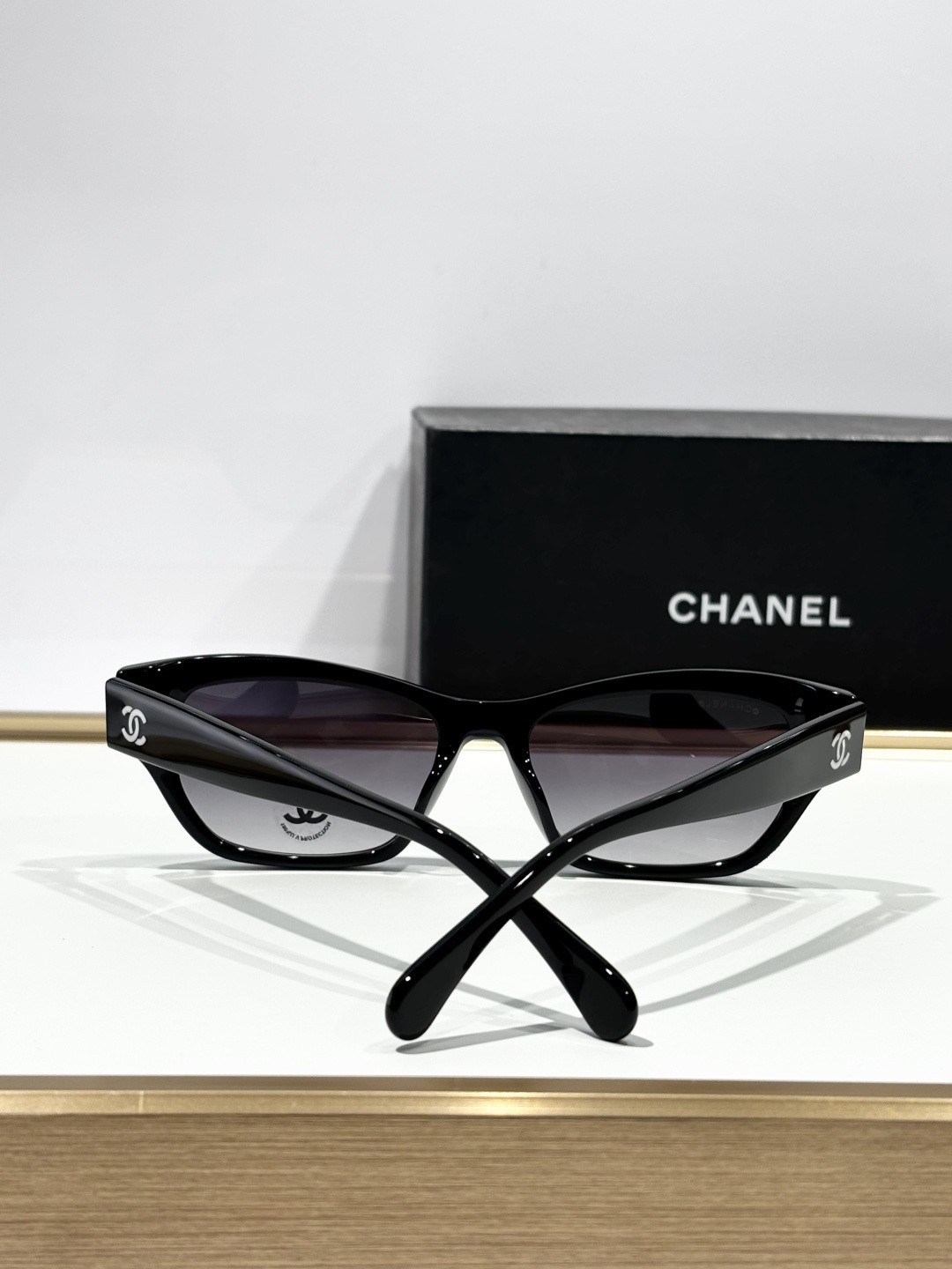 Chanel Women’s Cat-Eye Sunglasses in Black Acetate – Luxury Eyewear