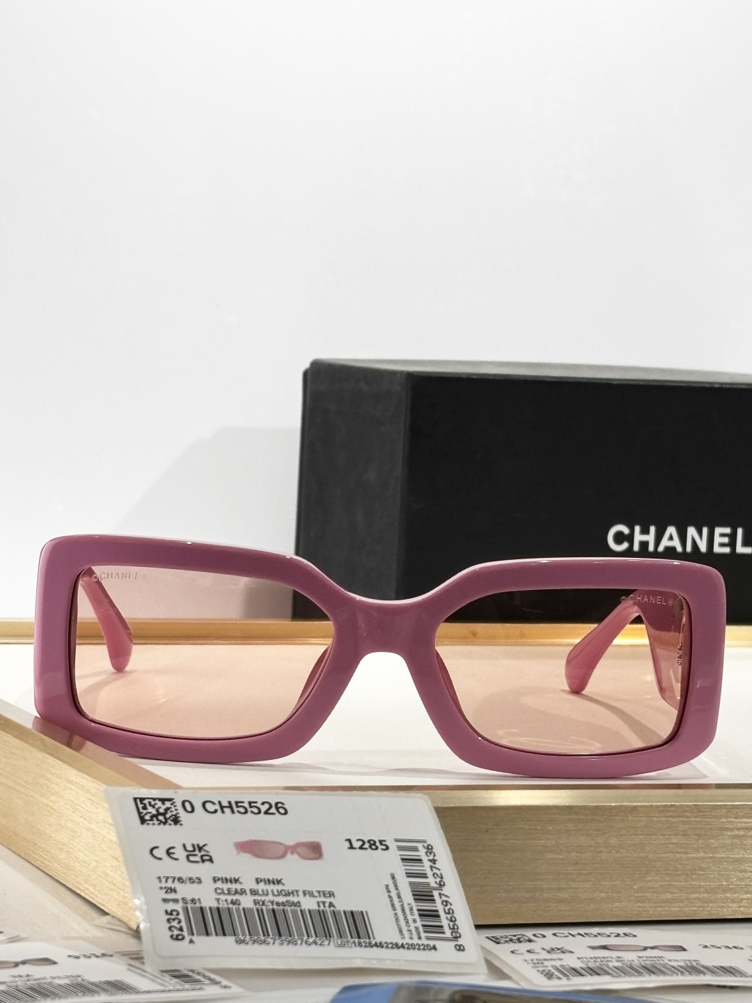 Chanel Pink Rectangular Sunglasses – Luxury Acetate Eyewear