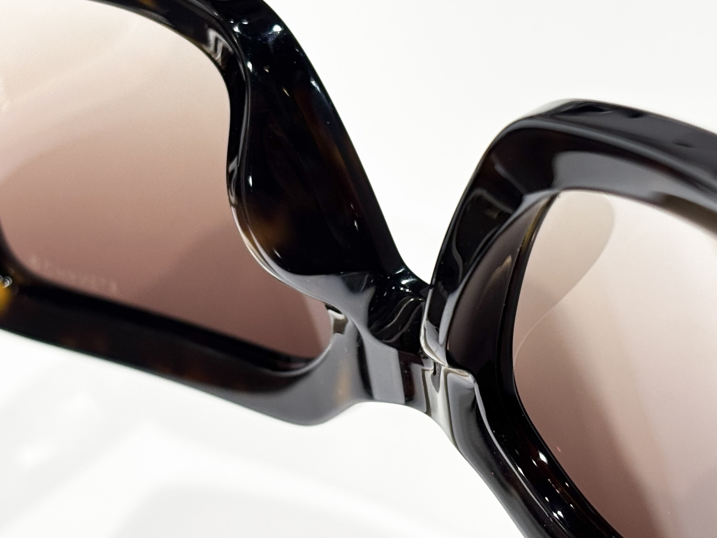 Chanel CH5526 Havana Rectangular Sunglasses with Blue Light Filter