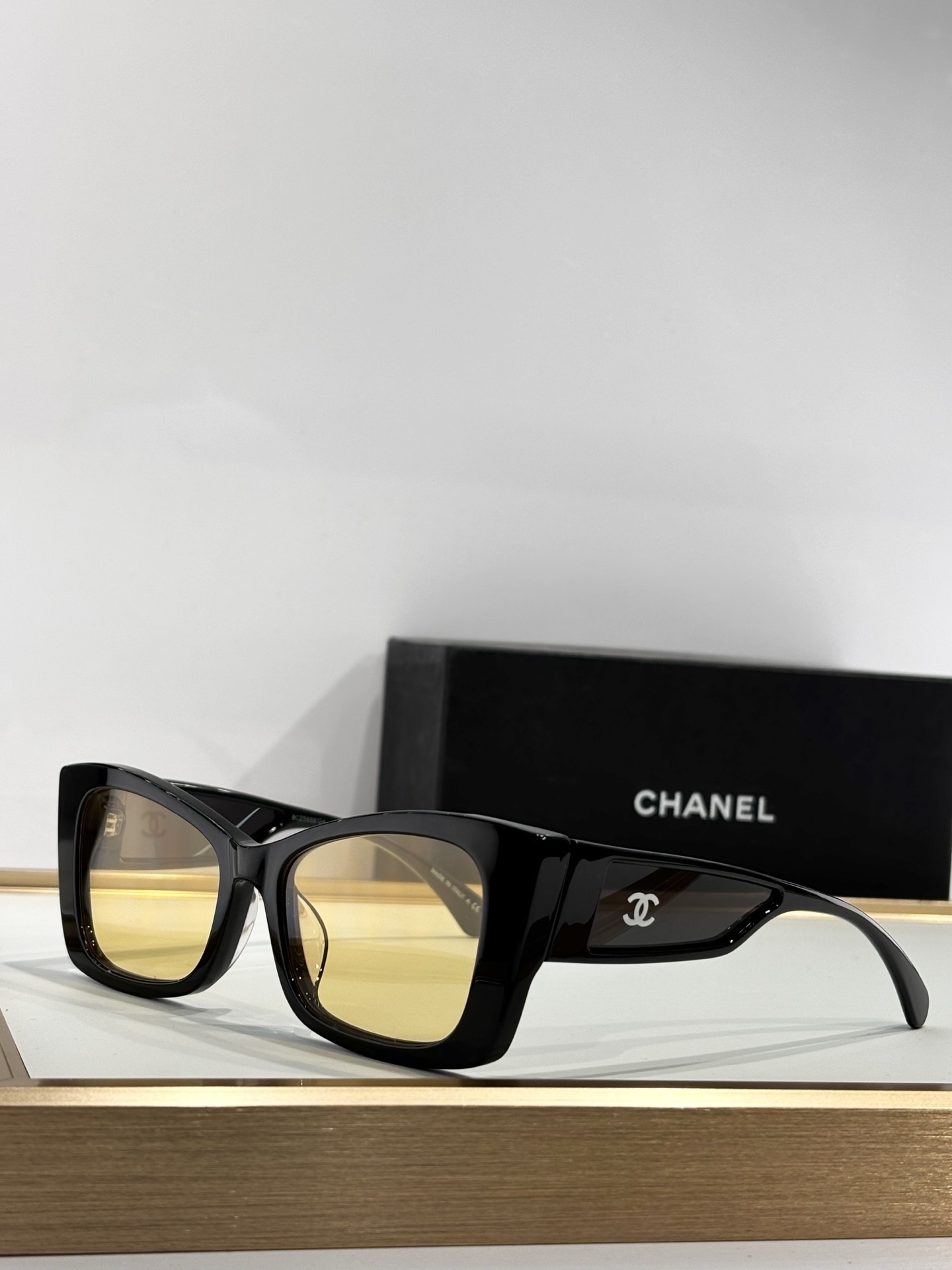 Chanel Luxury Butterfly Sunglasses – Elegant Black Frame & Tinted Lenses