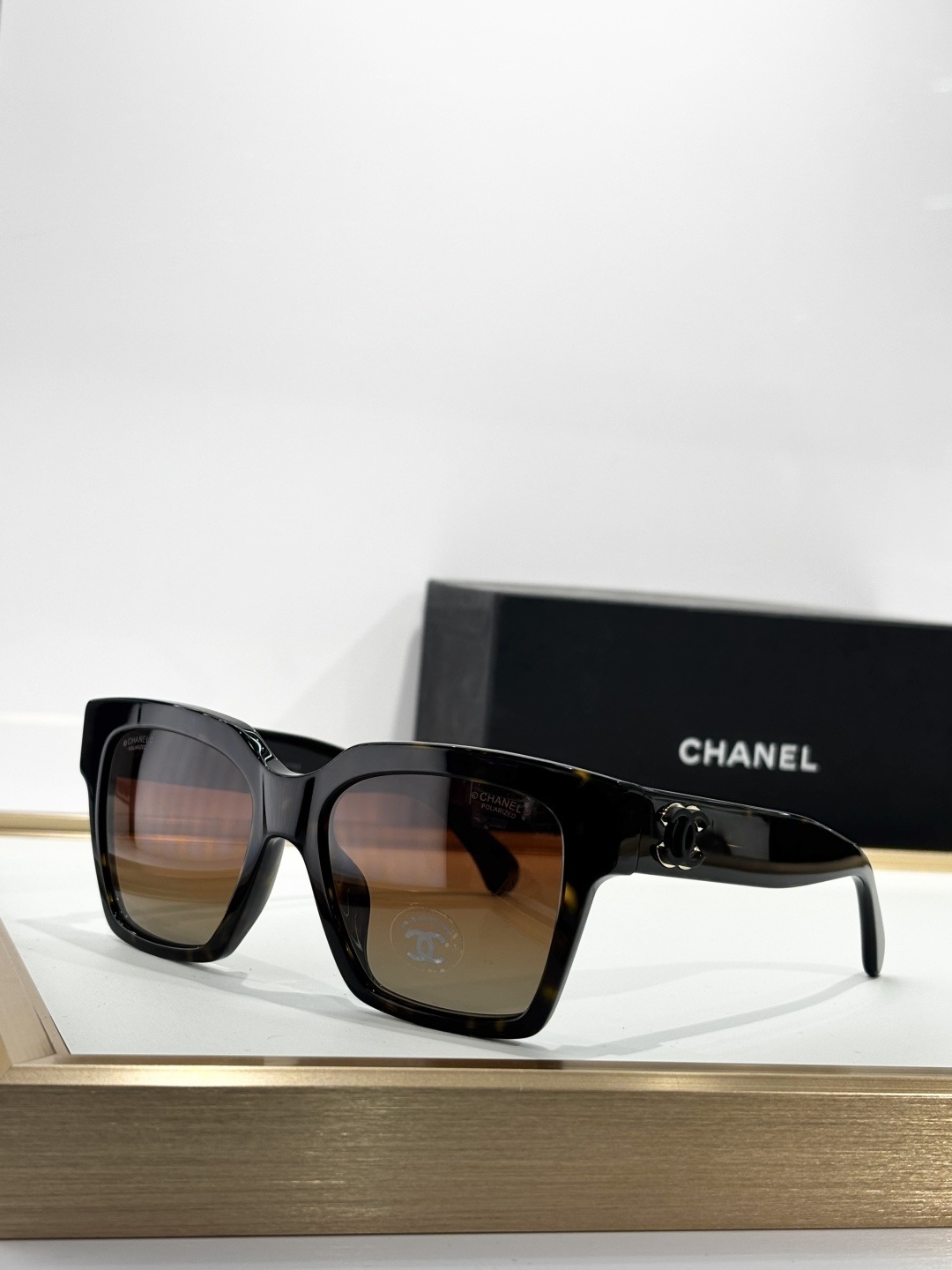 Chanel Havana Brown Sunglasses – Signature CC Logo