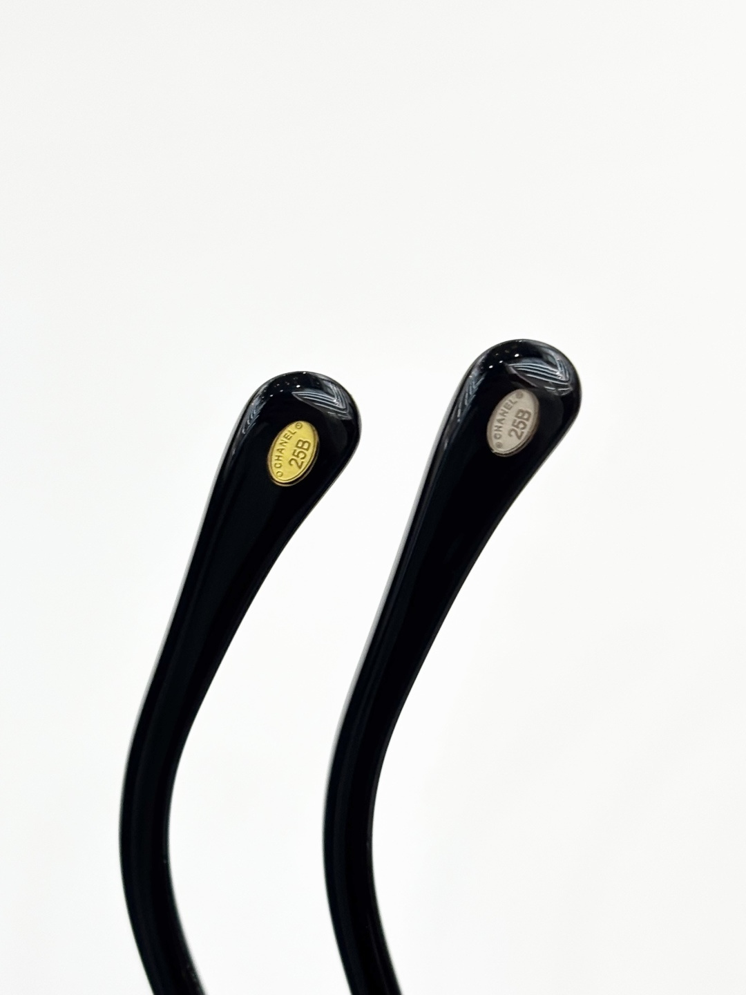 Luxury Chanel Gold Metal Sunglasses with Leather Bow & CC Logo