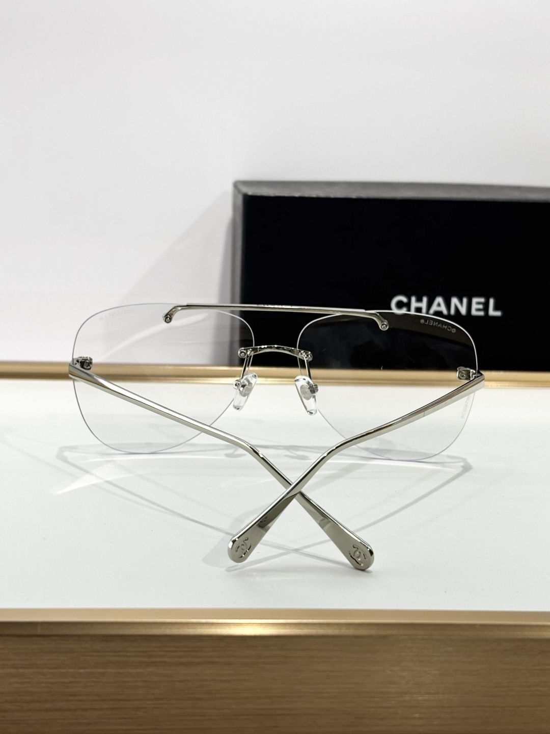 Chanel Luxury Rimless Aviator Sunglasses – Premium Designer Eyewear