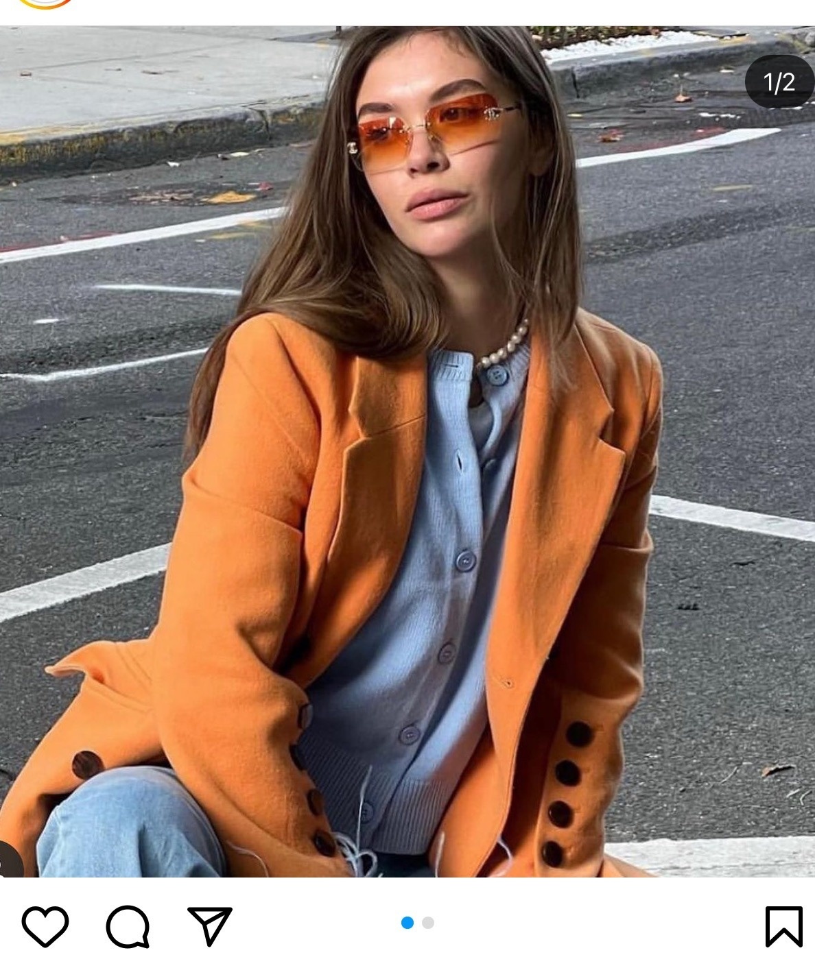 Y2K Rimless Gradient Sunglasses with Crystal Logo – Vintage Luxury