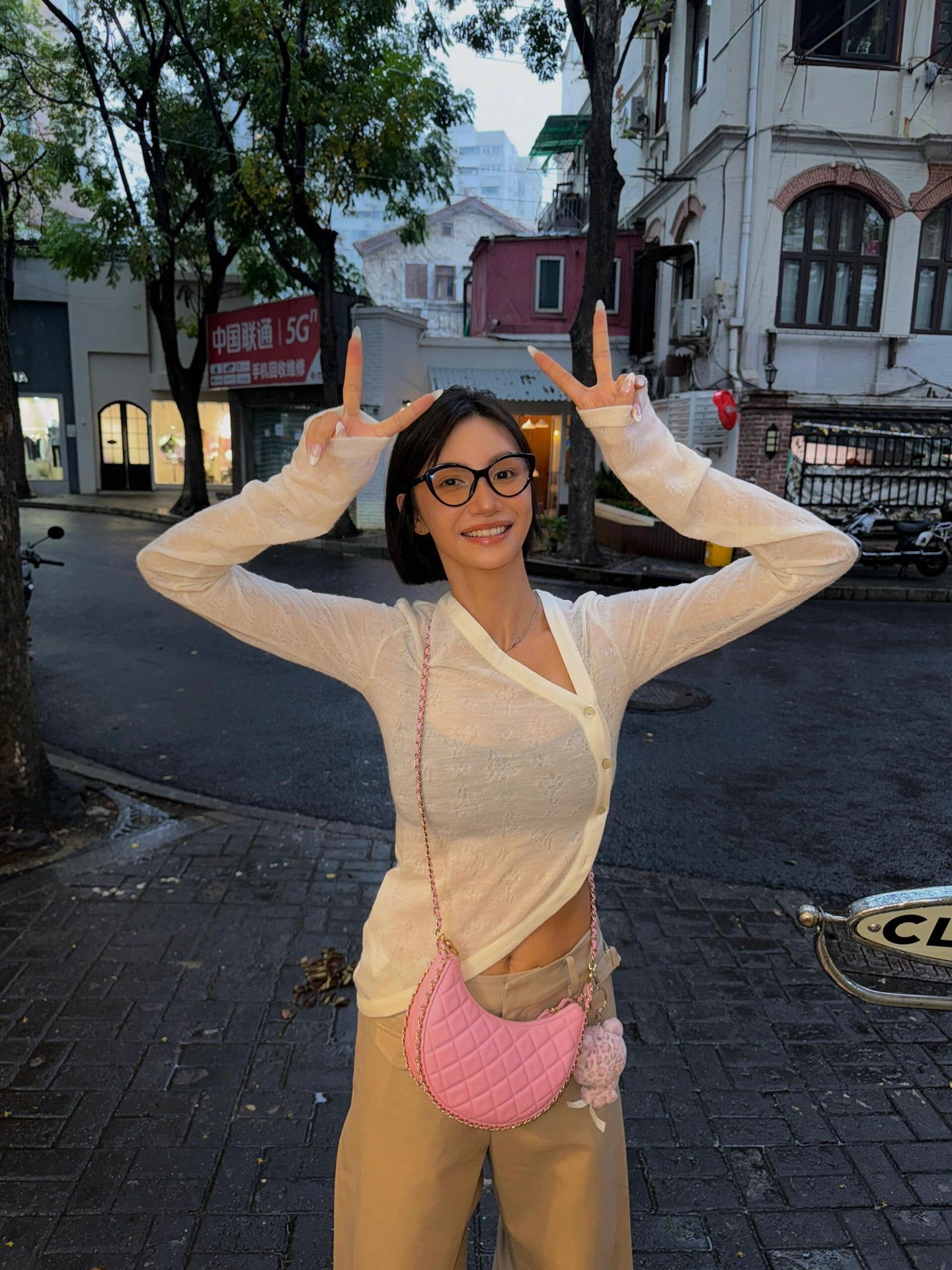 Women’s White Sheer Knit Cardigan – Y2K Slim Fit Button Up Top