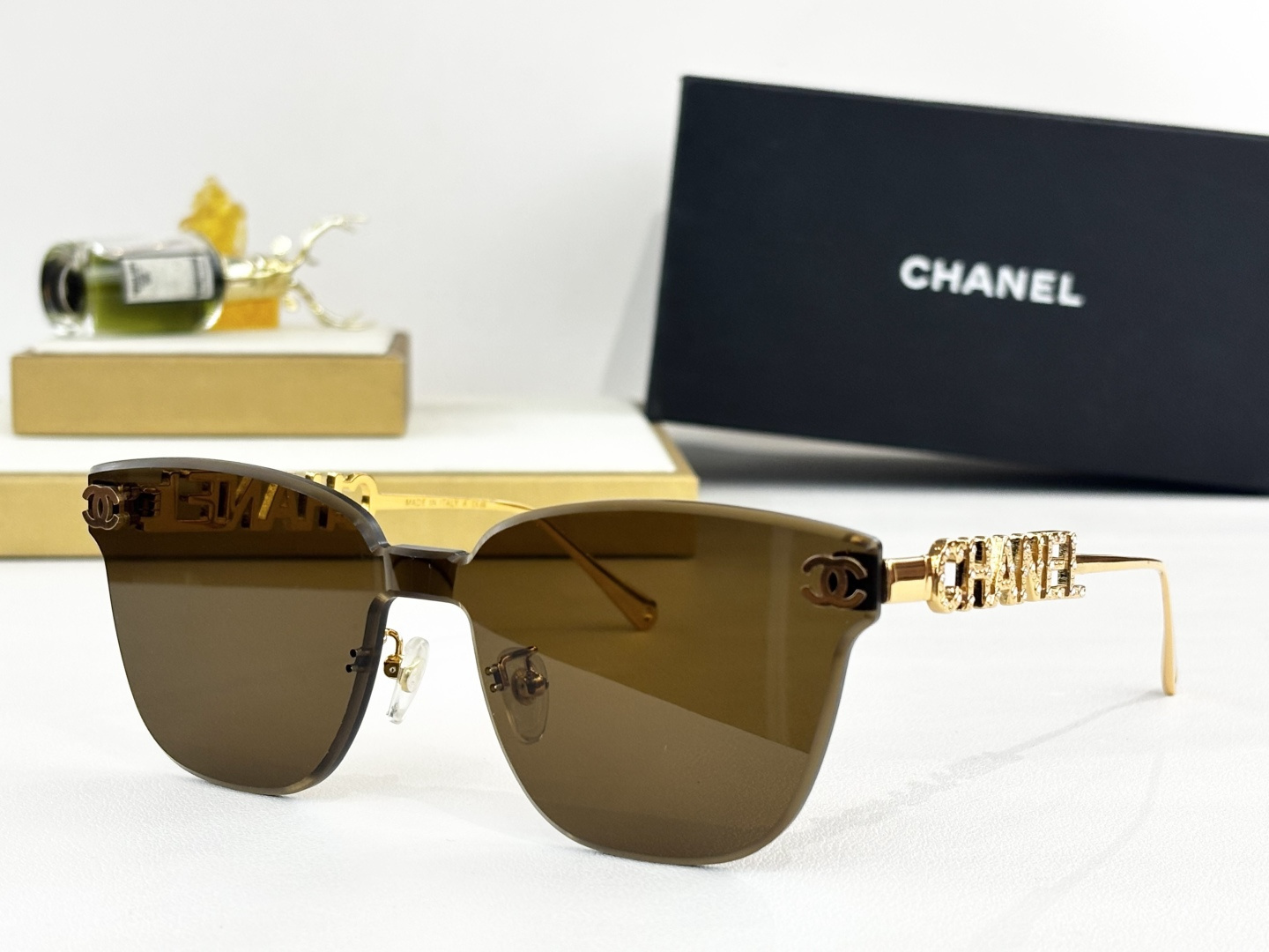 gold Chanel Brown Gradient Sunglasses – Chanel Brown Gradient