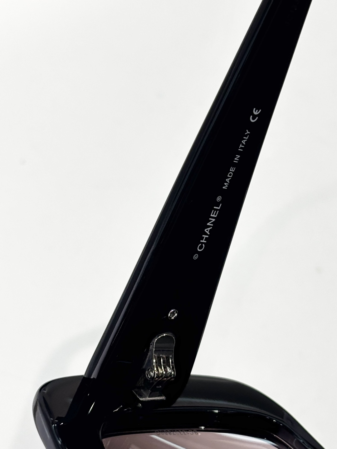 Chanel Luxury Square Sunglasses with White Camellia Detail – Black